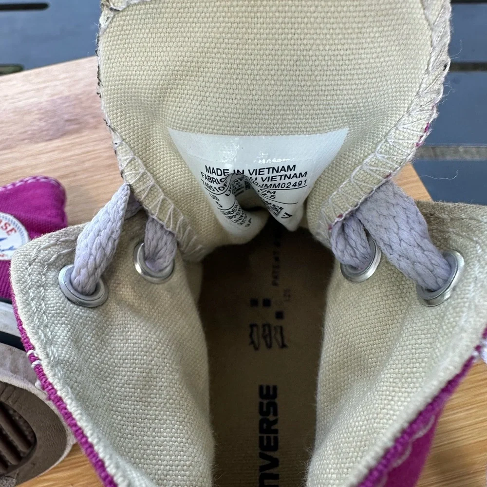 Converse All Star Infant Baby Girl Size 5 High Top Sneaker Shoes! Pink!